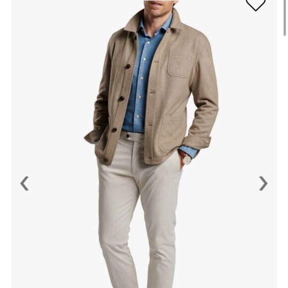 Artisan Crafted Jute Cashmere Chore Jacket - Picture 3 of 3